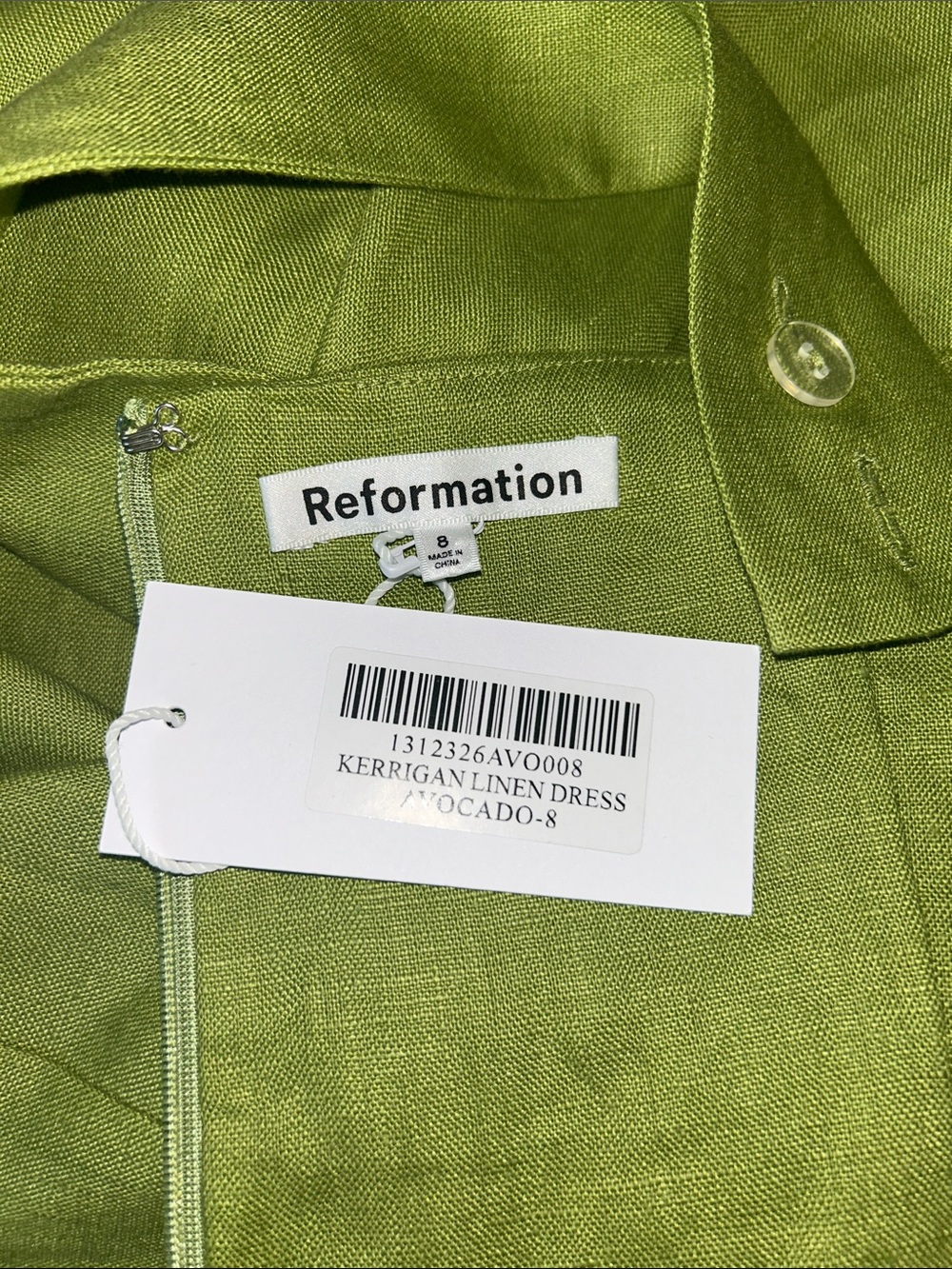 Reformation - Kerrigan linen Square-Neck Mini Dress - Picture 7 of 9